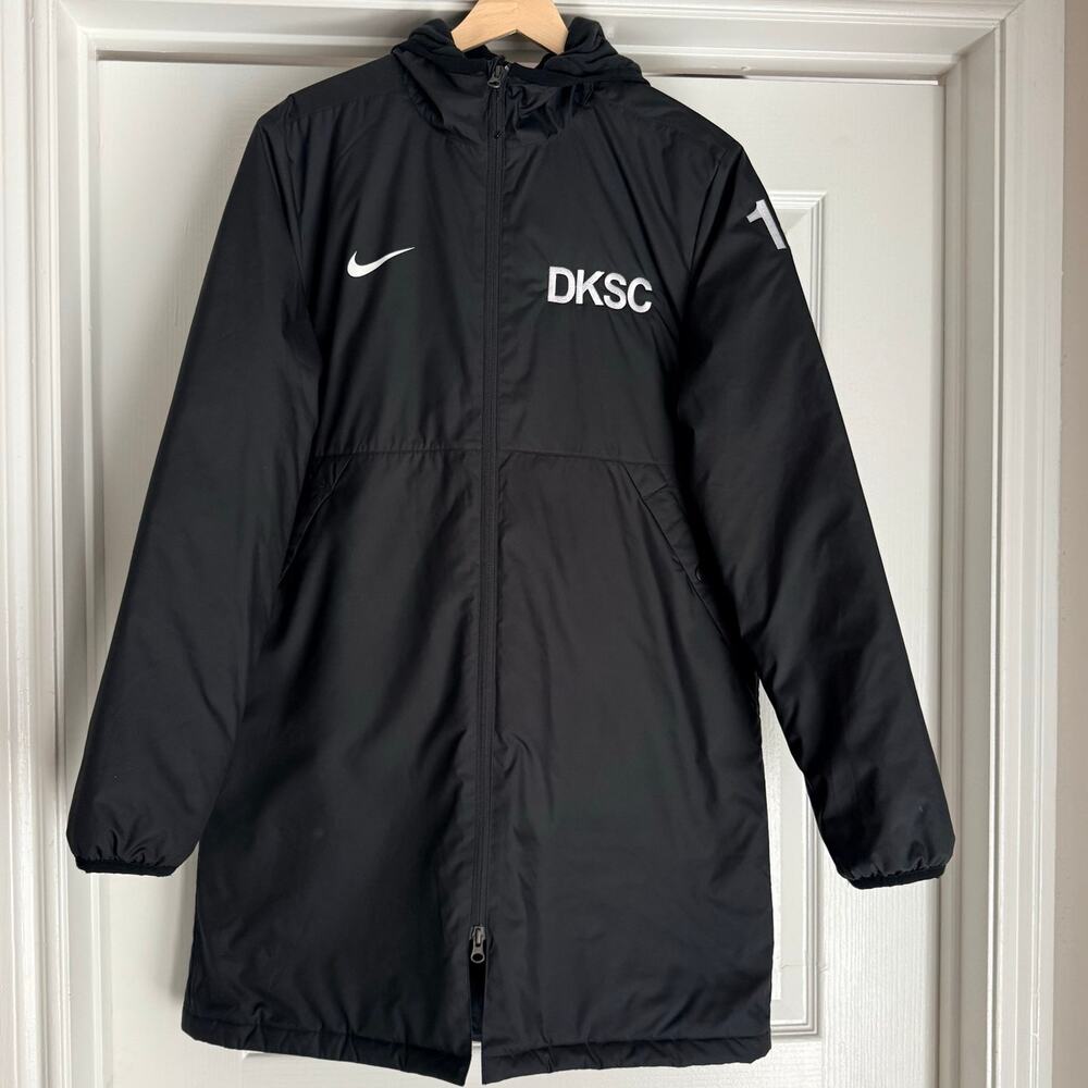 Nike Repel Park 20 Womens M Medium SDF Jacket Black Padded Sideline Coat DC8036